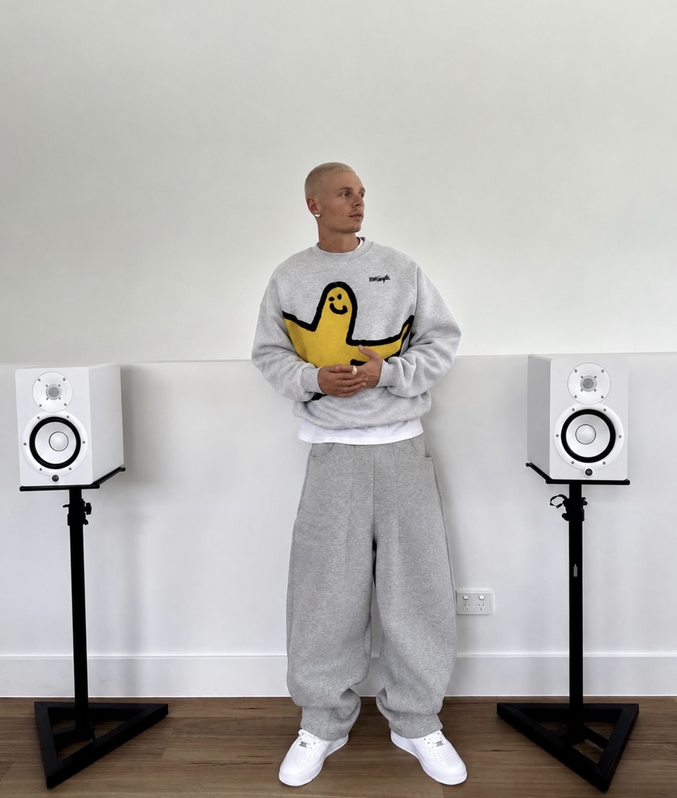Mark Gonzales Big Logo Crewneck (L)