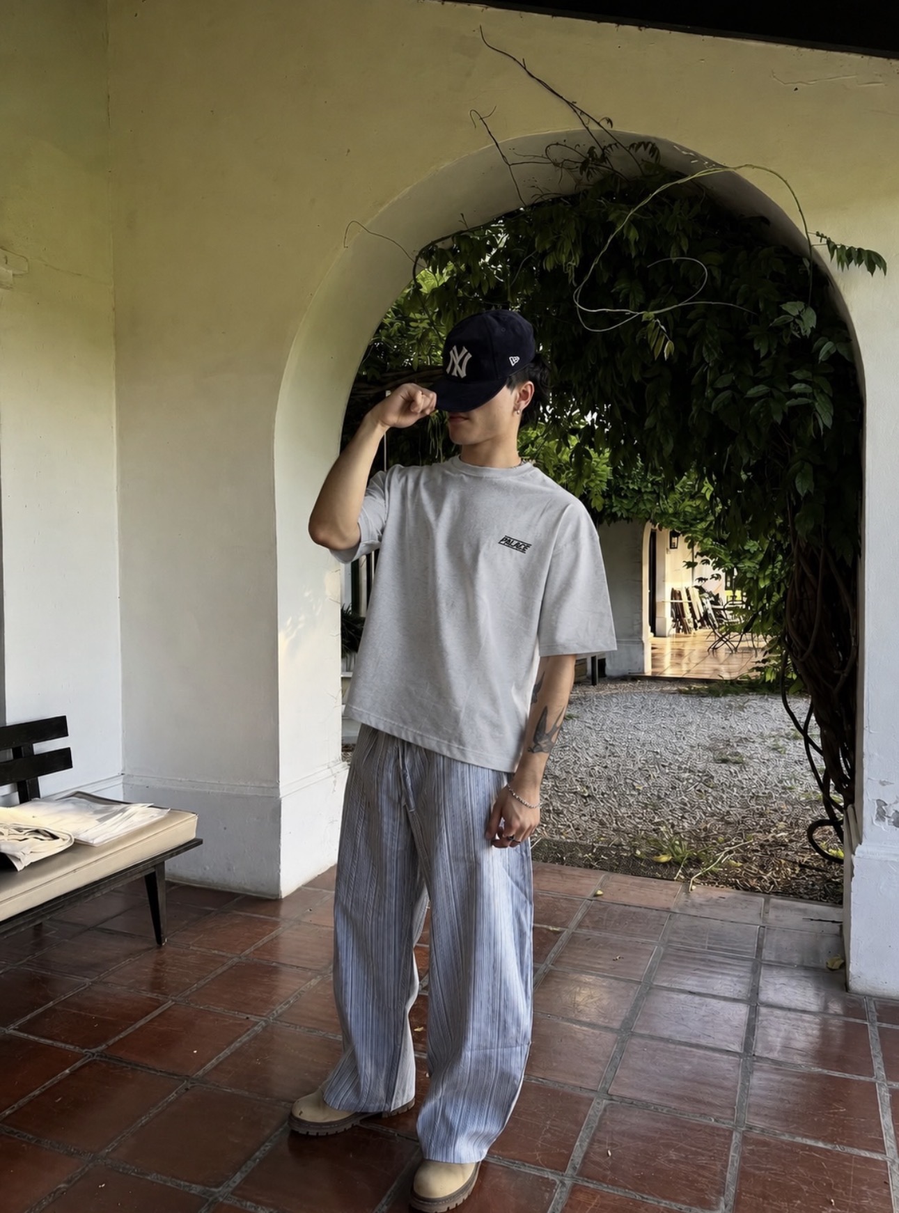 Palace White Tee (M)