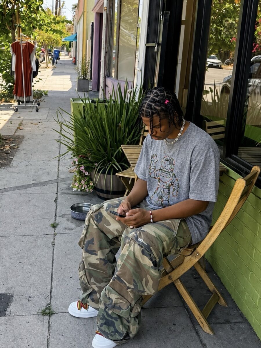 Billionaire Boys cLUB Astro Camo Tee (L)