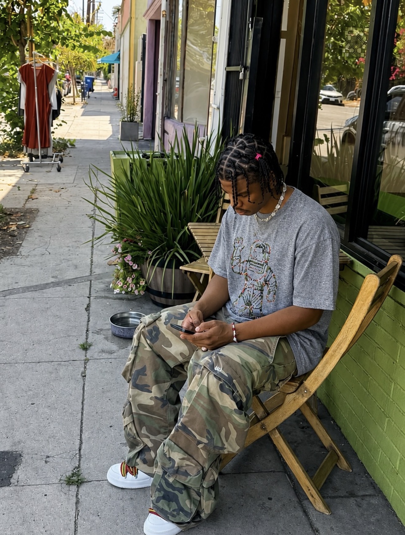 Billionaire Boys cLUB Astro Camo Tee (L)